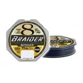 Fir inaintas KONGER Braider X8 Black 10m, 0.10mm, 10.7kg