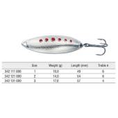 Lingurita oscilanta KONGER Flying Spoon 5.7cm, 17g, Silver/Red