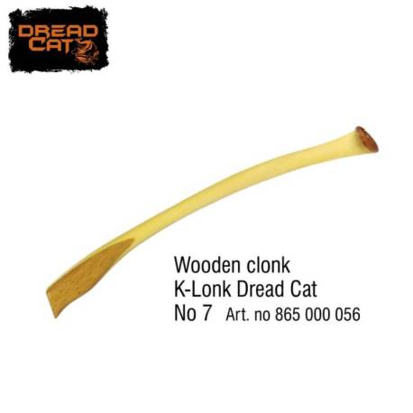Clonc din lemn pentru somn DREAD CAT model 7, 38cm, pastila rotunda dreapta 4cm