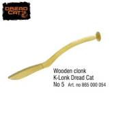 Clonc din lemn pentru somn DREAD CAT model 5, 42cm, pastila 4cm usor concava