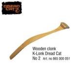 Clonc din lemn pentru somn DREAD CAT model 2, 38cm