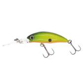 Vobler KAMATSU Sharp Shad 4.5cm, 4.5g, floating, 091 Chartreuse BlackBack - Custom Color by Mogo Lures