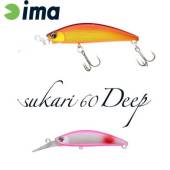 Vobler IMA Sukari 60 Deep 6cm, 8g, culoare 013 Red Spot Pink