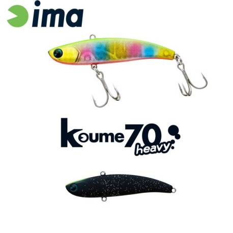 Vobler IMA KOUME VIBRATION 70 HEAVY, 7cm, 18g, 119 Matt Night Black