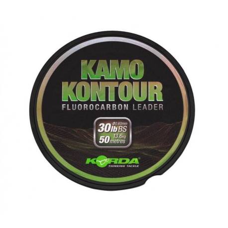 Fir inaintas fluorocarbon KORDA Kamo Kontour 50m, 0.60mm, 30lbs