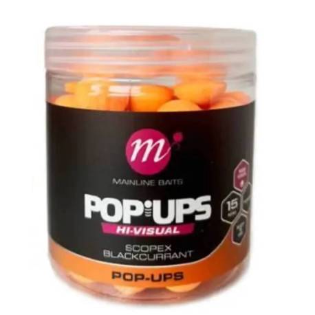 Pop-up MAINLINE FLUO SCOPEX & BLACKCURRANT 15mm/250ml