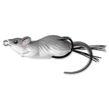 Naluca LIVETARGET HOLLOW MOUSE WALKING BAIT 9cm, 28g, Grey/White