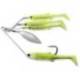 LIVETARGET Minnow Rig Spinnerbait Large 14g Chartreuse/Silver