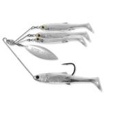 LIVETARGET Minnow Rig Spinnerbait Large 14g Pearl White/Silver