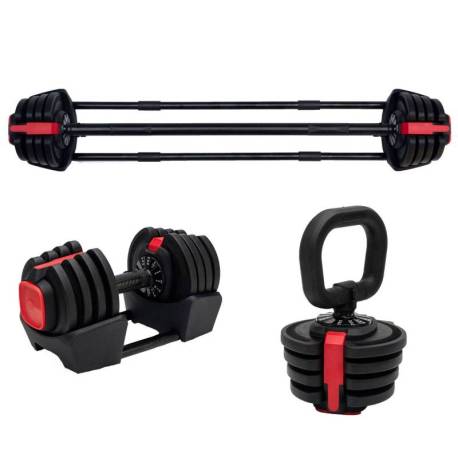 Set gantera ajustabila TECHIT 3-in1 max.19kg