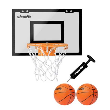 Panou de baschet VIRTUFIT Pro Mini black, 45x30cm, diametru inel 23cm