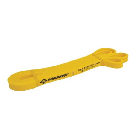 Banda elastica SCHILDKROT Super Band Extra Light, galben, rezistenta 6-12kg