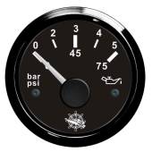 Indicator presiune ulei OSCULATI 0/5 bar black/black