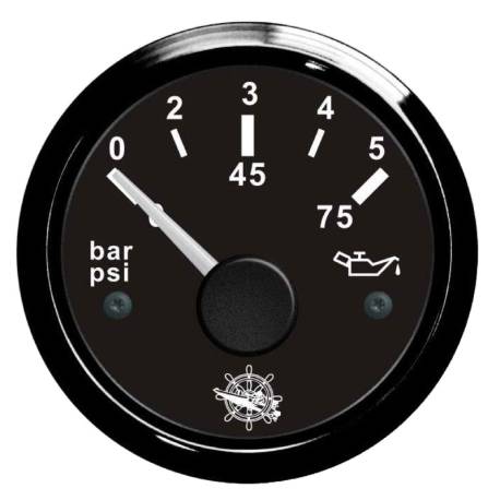 Indicator presiune ulei OSCULATI 0/5 bar black/black