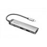 Hub multiport Verbatim USB-C, 4K HDMI, 3.0, silver