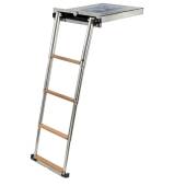 Scara telescopica OSCULATI Top Line 4 trepte tec, inox, 114cm