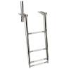 Scara telescopica cu maner OSCULATI, inox, 4 trepte, 115.6x34.5cm