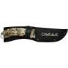 Cutit CAMILLUS Veil Gut Hook 9", lama 10cm, teaca inclusa