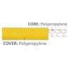 Linie acostare plutitoare OSCULATI 14mm, yellow, 200m