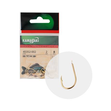 Carlige crap KAMASAKI P807G Nr.4, 10buc/plic