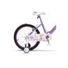 Bicicleta copii 4-6 ani VELORS V1602B, roti 16", frana fata/spate V-Brake, roti ajutatoare, Mov/Alb