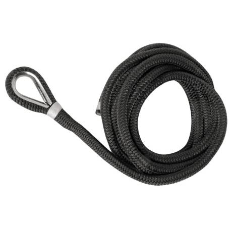 Linie andocare OSCULATI Spliced mooring line black 14mm x 9m