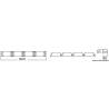 Fender OSCULATI Sistema Zero blue 80x9x7cm