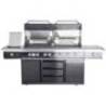 Bucatarie de exterior din inox, gratar pe gaz cu Air System ALL'GRILL Top-Line Extrem Light 100960