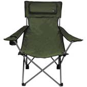 Scaun pliabil camping FOX Outdoor Deluxe, cordura, olive, perna inclusa, max. 150kg, cu husa