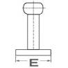 Tachet inox AISI 316 NORDIK, finisat, 310mm, baza ovala 85mm