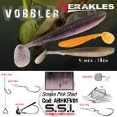 Shad HERAKLES Vobbler 4", 10cm Smoke Pink Shad, 7buc/plic