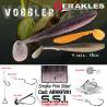 Shad HERAKLES Vobbler 4", 10cm Smoke Pink Shad, 7buc/plic