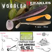 Shad HERAKLES Vobbler 4", 10cm Chartreuse Impact, 7buc/plic