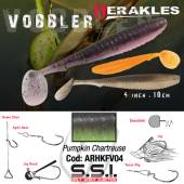 Shad HERAKLES Vobbler 4", 10cm Pumpkin Chartreuse, 7buc/plic