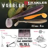 Shad HERAKLES Vobbler 2.4", 6cm Smoke Pink Shad, 8buc/plic
