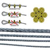 Cablu nautic inox AISI 316 133 Strands 6mm, rola 100m