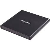 DVD-RW extern Verbatim Slimline, USB 2.0, Negru