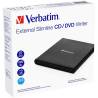DVD-RW extern Verbatim Slimline, USB 2.0, Negru