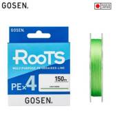 Fir textil GOSEN PE Roots X4 Light Green 200m, PE 2.0, 0.242mm, 14kg