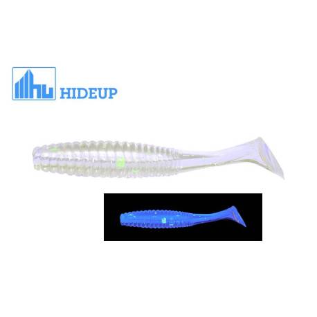 Grub HIDEUP Stagger Original 1.5" Salt 4cm, culoare S-11 Transparent Glow UV, 8buc/plic