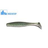 Grub HIDEUP Stagger Original 3" Salt 7.6cm, culoare S-03 Silver Shad Green, 10buc/plic