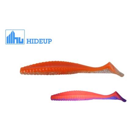 Grub HIDEUP Stagger Original 3" Salt 7.6cm, culoare SN-17 UV Holo Orange, 10buc/plic