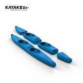 Caiac modular KAYAK INNOVATIONS NATSEQ Tandem Blue, 560cm