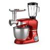 Robot de bucatarie Tesla KR600RA, 1000 W, 6 vitezebol inox 5 L, masina de tocat+blender, Rosu