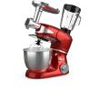 Robot de bucatarie Tesla KR600RA, 1000 W, 6 vitezebol inox 5 L, masina de tocat+blender, Rosu