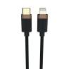 Cablu Duracell USB-C to Lightning C94 1mBlack