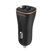 Incarcator auto Duracell dual USB-A QC 27WBlack