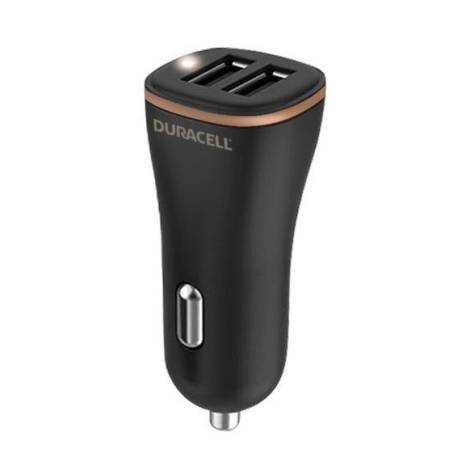 Incarcator auto Duracell dual USB-A QC 27WBlack