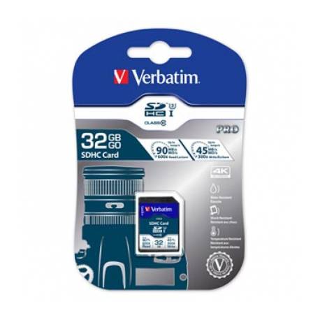 Card de memorie MicroSDHC Pro U3 Verbatim, 32GBCL10 UHS-I