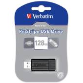 USB Flash Drive Verbatim, SnG, 128GB, 2.0, NegruPinStripe
